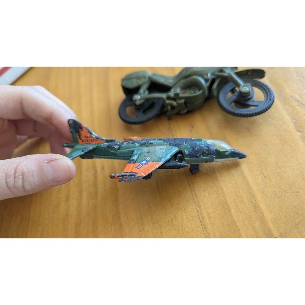Matchbox Sky Busters Harrier SB 27 US Marines Diecast Military Jet Green Camo